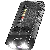 BORUIT V10 Small Powerful Flashlight with 365nm UV Black Light - Super Bright, USB C Rechargeable Led Keychain Flash Light with Cob Side Light, Magnet