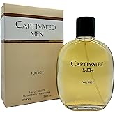 9 O'CLOCK Captivated Men Eau de Toilette, Natural Spray Cologne for Men, 3.4 Fl Oz