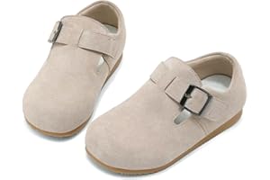 Nedaan Toddler Suede Shoes Kids Leather Flats Girls Boys Oxford Shoes(Toddler/Little Kid)