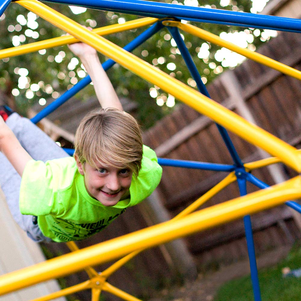 Zupapa 2021 Upgraded Dome Climber with 2-Year Warranty, Decagonal Geo Jungle Gym Supporting 735LBS with Much Easier Assembly, a Lot of Fun for Kids (Blue)
