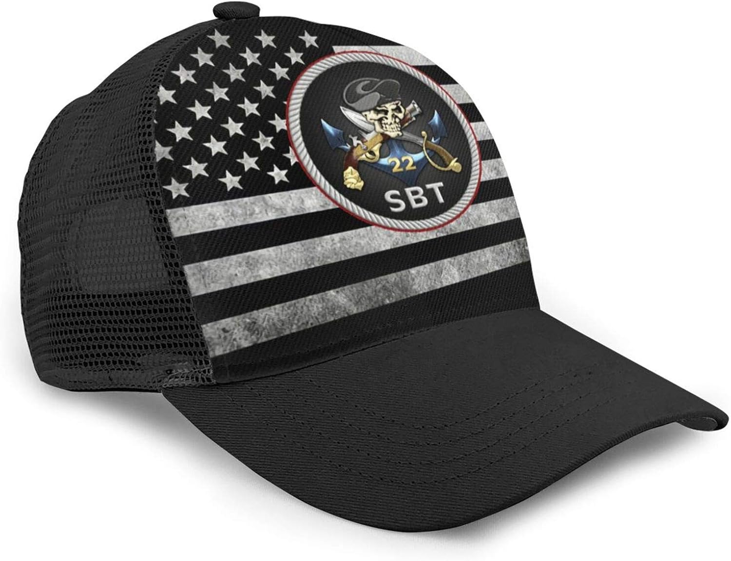 UsNavySealsSpecialForcesAmericanFlag Unisex Mesh Baseball Cap Baseball Cap Dad