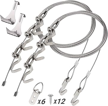 bilder aufhängen mit seil