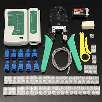 Anself Ethernet LAN Kit Cable Fine Quality Crimper Crimping Tool Wire Stripper RJ45 Cable Tester