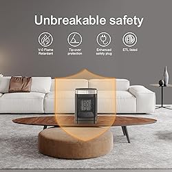 Small Portable Space Heater for Indoor Use - with