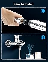 Magichome High Pressure Shower Head 1.5m Hose 5 Modes Chrome Universal view 7