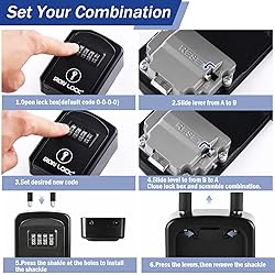Iron Lock® - Key Lock Box Portable with Removable