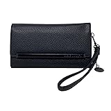 Steve Madden Women's Logobar Trifold Wristlet