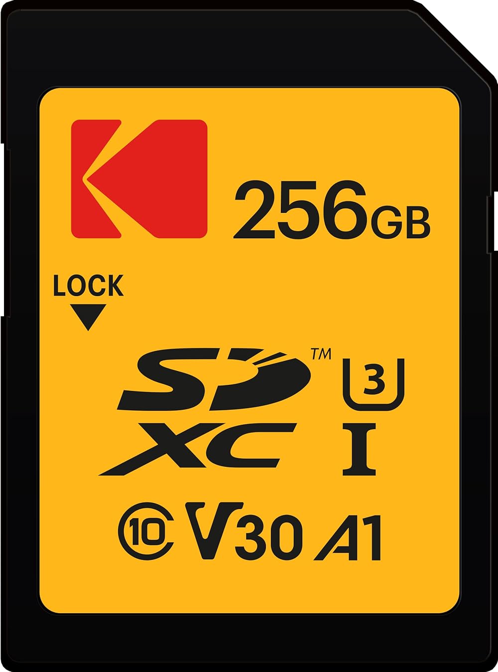 Kodak Ultra 256GB SD Card UHS-I U3 V30 Class10 95MB/s Read 85MB/s Write