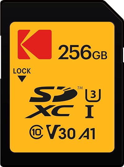 Kodak Ultra 256GB SD Card UHS-I U3 V30 Class10 95MB/s Read 85MB/s Write