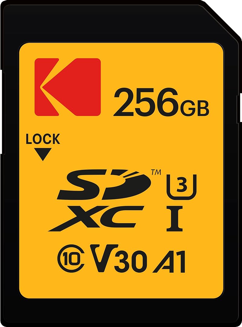 Kodak Ultra 256GB SD Card UHS-I U3 V30 Class10 95MB/s Read 85MB/s Write