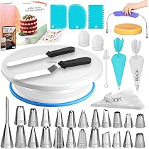 Amazon.com: RFAQK 64 PCs Cake Decorating Kit for Beginners ...