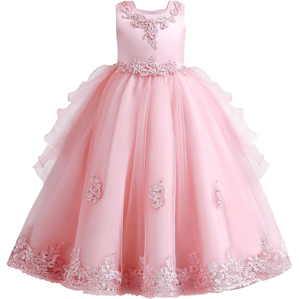 Vestido Hnxdyy Para Niña Pequeña Princesa Encaje Fiesta De Cumpleaños