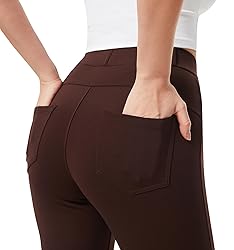AFITNE Women's Yoga Dress Pants Skinny Pull On Work