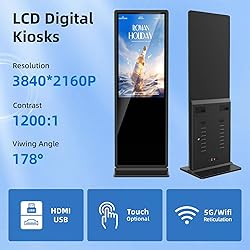 JIYANG 65 Inch Digital Signage Display,Indoor Floor