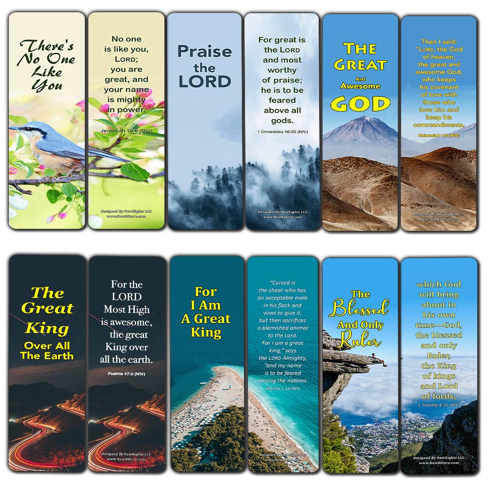 Memory Verse About Greatness of God Bookmarks (30-Pack)