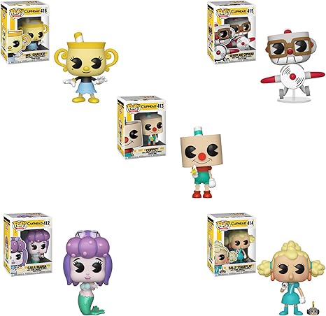 Amazon Funko Pop ゲーム Cuphead S2 5個セット カラマリア