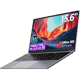 drkako 15.6" FHD IPS Student Laptop, AI Assistant Included, Office 365 | 12GB RAM 256GB SSD, J4105 Quad-Core Processor, 180&deg; Lay-Flat, WiFi 5, Bluetooth, USB 3.2, 53.2Wh Battery, Thin &amp; Lightweight