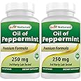 Best Naturals Peppermint Oil 250 mg 120 Capsules (120 Count (Pack of 2))