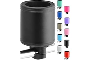 Kroozie 2.0 Bicycle Cup Holder - The Ultimate Bike Cup Holder for Beach Cruisers, E-Bikes, Scooters, Strollers – A premium stainless steel handlebar drink holder that lasts