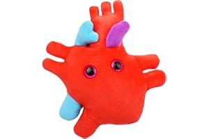 GIANT MICROBES GIANTmicrobes Heart Plush, Heart Stuffed Animal, Heart Transplant Gifts, Heart Toy, Anatomical Heart Gifts, Cardiologist Gifts, Cardiology Gifts, Open Heart Surgery Gifts, Heart Attack Survivor Gifts