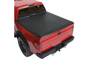 KYBOLT Soft Quad Fold Truck Bed Tonneau Cover for 2004-2008 Ford F150,Four Folding Bed Cover Compatible with 2004 2005 2006 2007 2008 2009 Ford F-150,6.5ft Bed,Fleetside