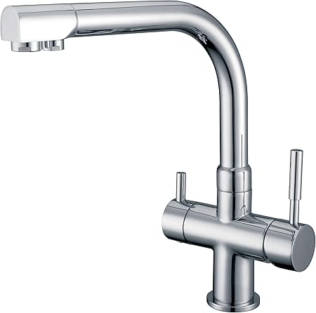 Waterlux 3 Way Faucet Reverse Osmosis Hot And Cold Line Dual