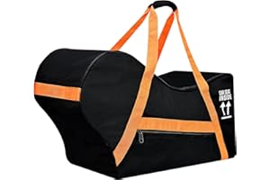 BASONCBS Padded Car Seat Travel Bag Fits Chicco Keyfit 30 And Base,Nuna Pipa Car Seat,Infant Gate Check Bag For Air Travel,Side Pocket,4 Protective Feet Sliding Pad。