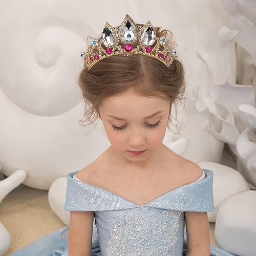 Anboor Princess Crown Dress-up for Little Girls Kids Tiaras Headband for  Birthday Wedding Halloween Cosplay Costume Hair Accessories Gifts (Clear  Crystal) in Kenya | Whizz Hair Accessories