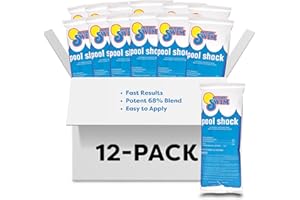 In The Swim Pool Shock – 68% Cal-Hypo Granular Sanitizer for Crystal Clear Water – Defends Against Bacteria, Algae, and Microorganisms - 12 X 1 Pound