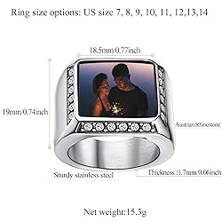 FindChic Personalized Class Rings for Men Signet