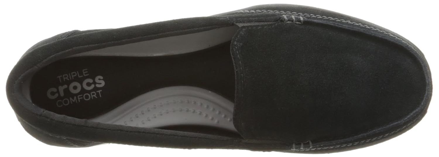 crocs women's walu ii suede loafer boat shoe