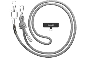 MAGEASY Crossbody Cell Phone Lanyard - Universal Phone Strap, 8.3mm Thick, Adjustable Strap for iPhone, Samsung & More
