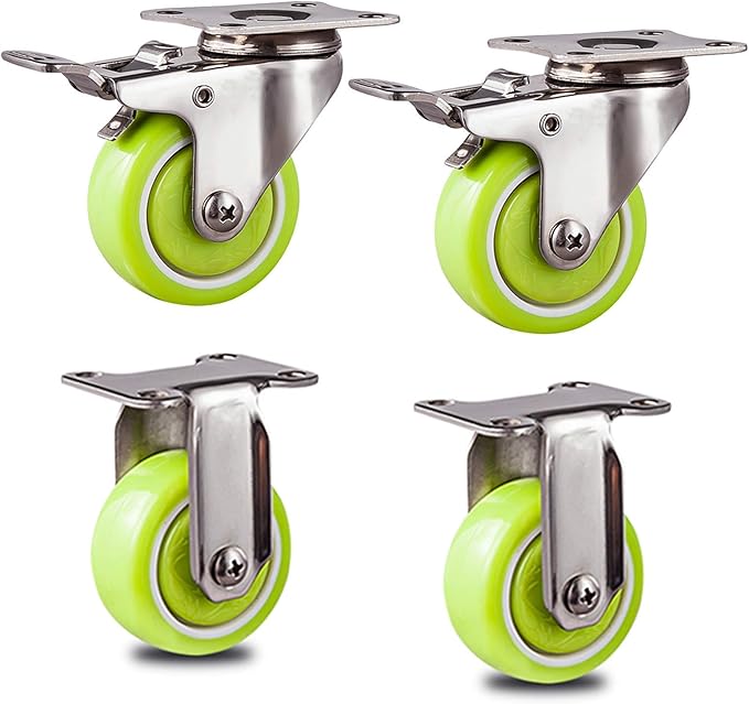 Moving Caster Wheels for Furniture, Small Swivel Caster with Plate