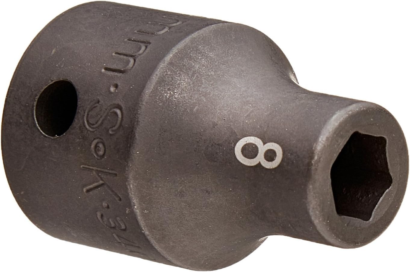 SK Hand Tool 34058 1/2-Inch Drive Standard Impact Socket, 8mm
