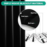 Deconovo Eyelet Blackout Curtains 42x95 Inch 2 Panels Energy Saving view 5