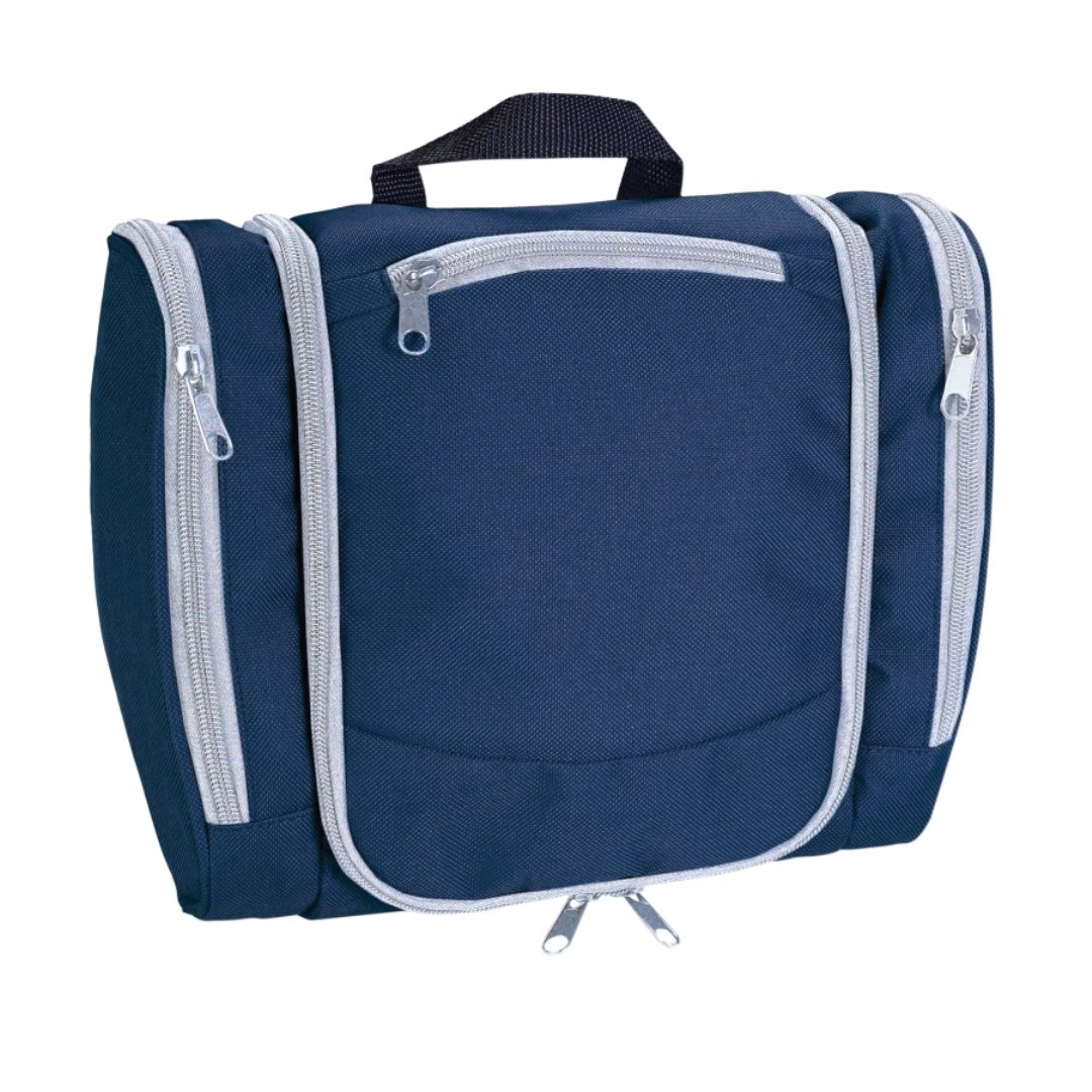 Hanging Toiletry Bag With Multiple Pockets-Blue-Size: approx. 27 x 22.5 x 9 CM