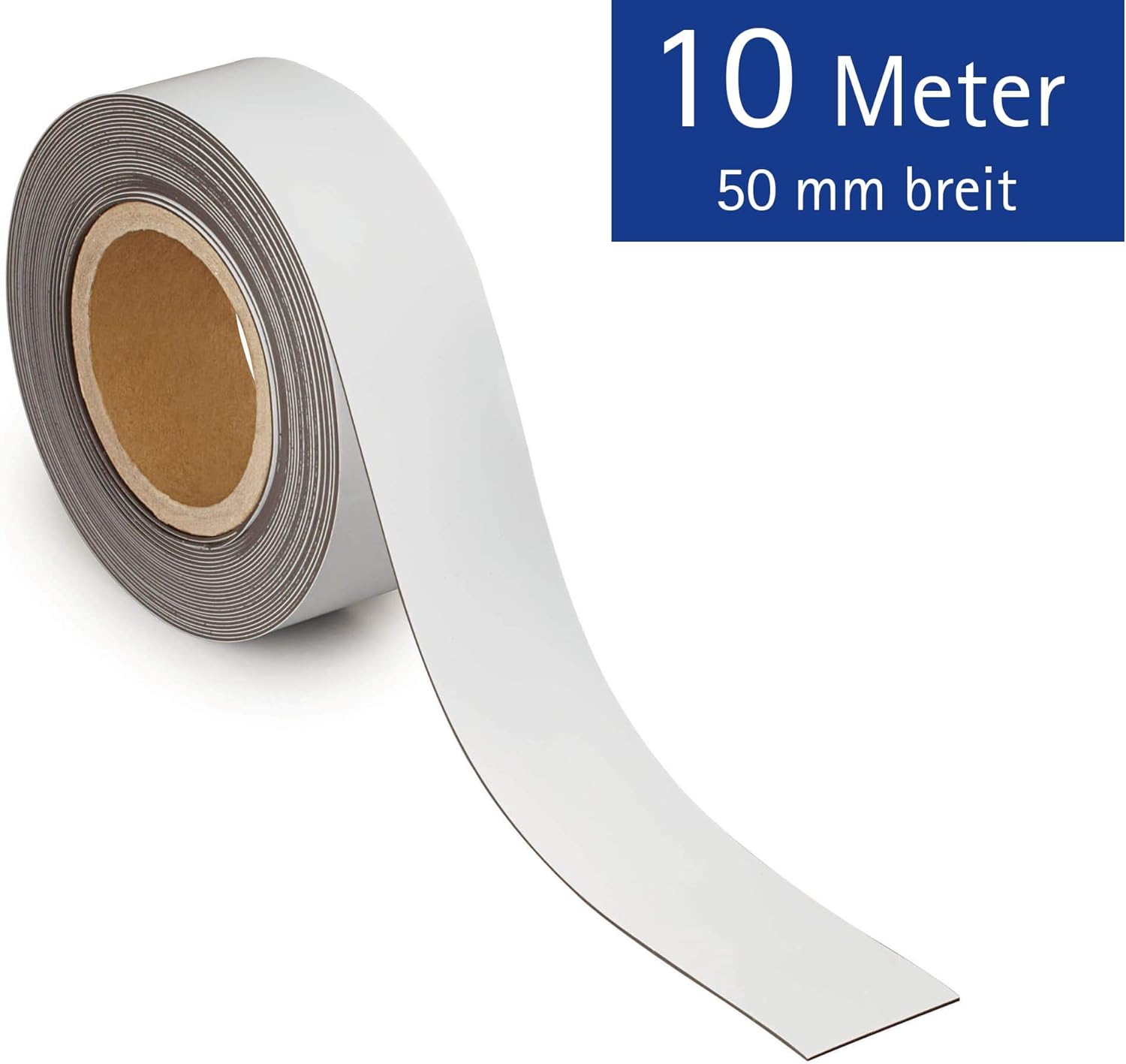 MAUL 10 m x 50 x 1 mm Magnetic Labelling Tape Marking Band - White