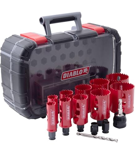 やー LENOX Tools Hole Saw Kit, Carbide Set, 7-Piece (LXAH47SET