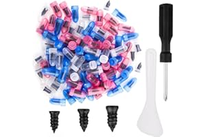 99PCS Tire Repair Rubber Nails Kit: 3 Sizes Tire Repair Rubber Screws, Screw in Tire Plugs for Car Motorcycle Jeep Tire Punct
