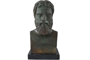 Estia Creations Plato Bust with Bronze Color Effect - Greek Philosopher Student of Socrates - Platonas