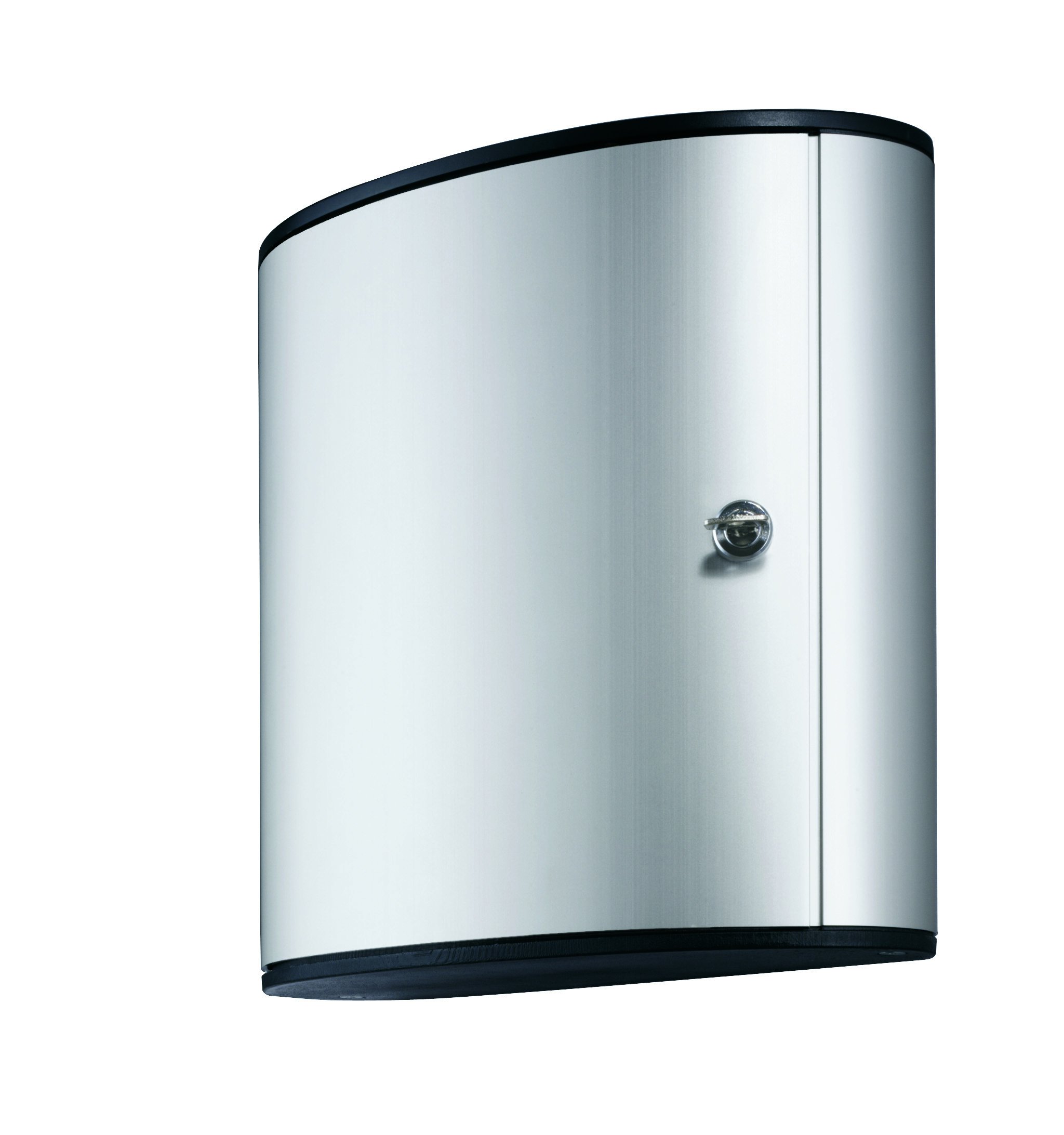 Durable Key Safe Box 36 - Wall Mounted Lockable Key Holder Cabinet for up to 54 Key Clip Keys with secure key lock - Aluminium Keysafe including 6 Key Clip Tags, Silver