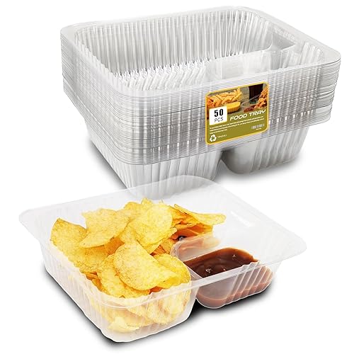 AHKUNMT 100 PC Nacho Trays Disposable, 22oz Plastic Nacho