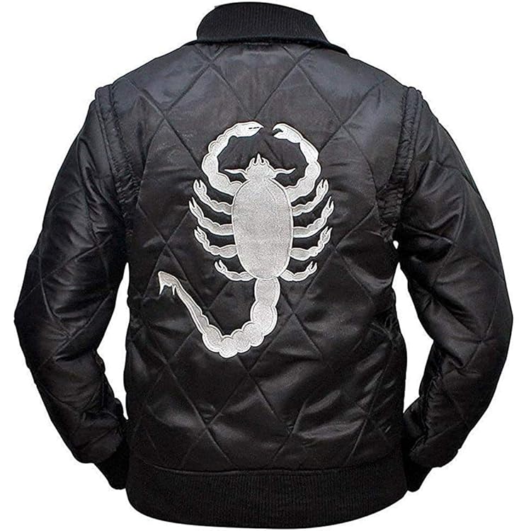 SKY-SELLER Mens Motorcycle Drive Gosling Scorpion Logo Black