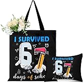 Paterr 2 Pcs Paraprofessional Gifts Survival Kit Tote Bag Cosmetic Makeup Bag Teaching Assistant Appreciation Gifts for Women