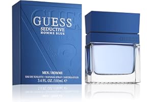 GUESS Fragrance Seductive Homme Blue Eau De Toilette Spray for Men, 3.4 fl oz