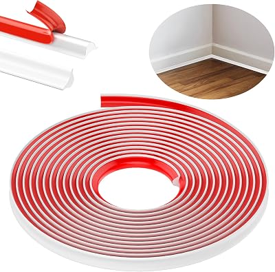 Fixmend TPE Quadrant Trim 6M Self-Adhesive 12x9mm White Moulding