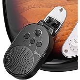 POGOLAB Mini Guitar Amp, 5W Portable Electric Practice Amp with Volume Control, Plug and Play, BT Rechargeable Plug-in Small Speaker for Guitar/Bass/Electric Instruments