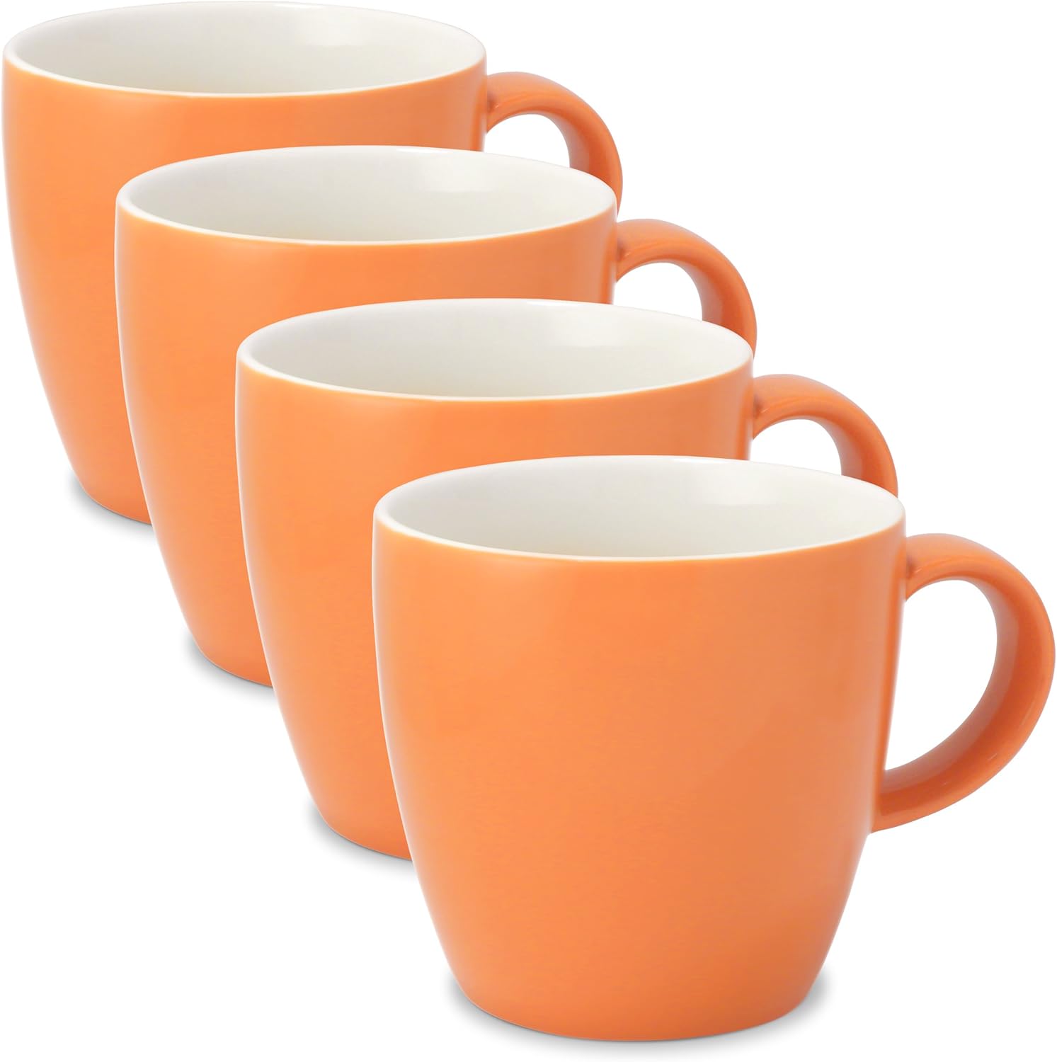 FORLIFE Uni Tea/Coffee Cup with Handle (Set of 4), 11 oz