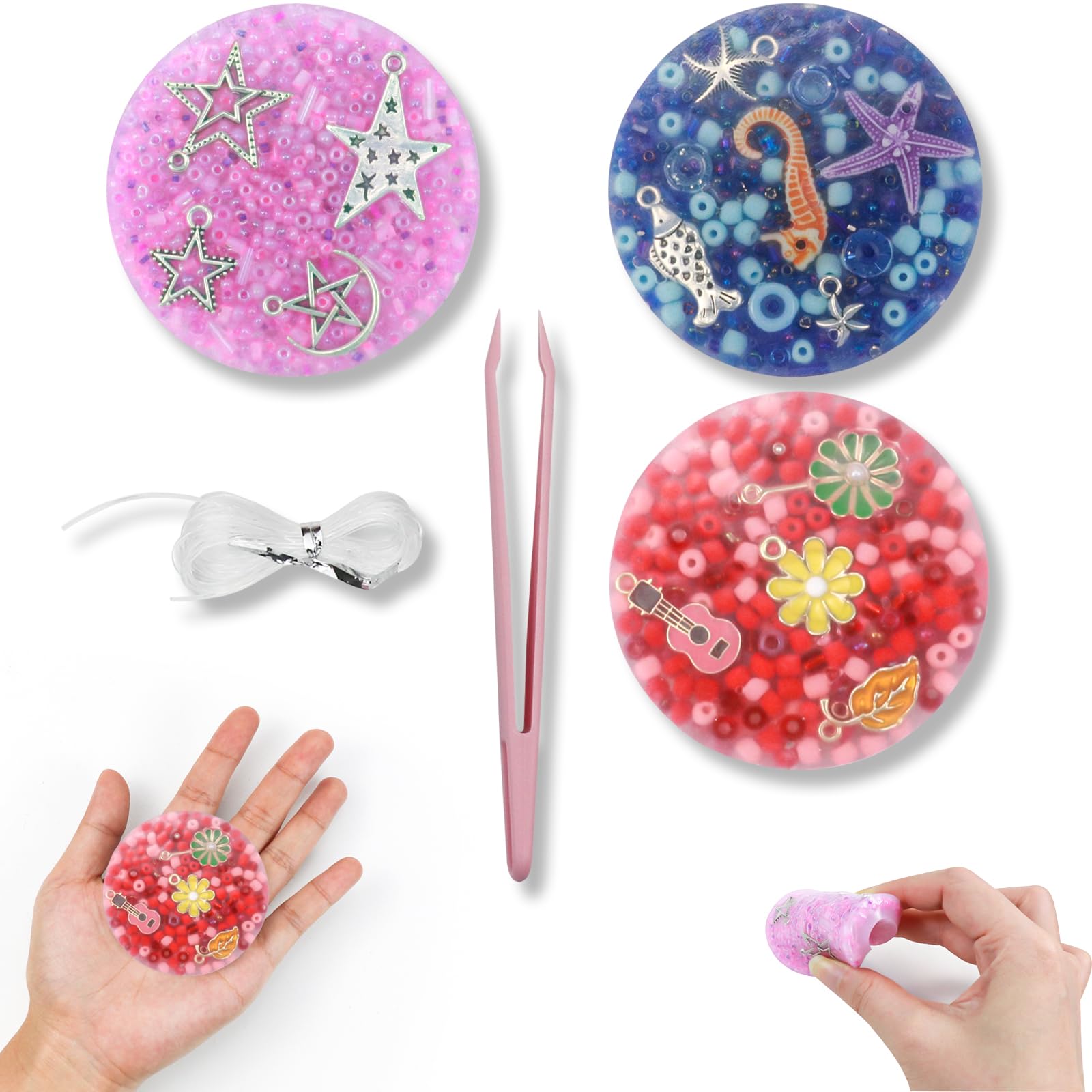 3 PCS Picky Pad, Skin Picking Fidget Toys for Adults Kids, Adhd Fidget Toys for Adults, Reusable Sensory Pads for Anxiety, Trichotillomania & Dermatillomania(Blue Red Purple)