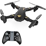 LeaningTech XS809W WiFi FPV Foldable RC Quadcopter with Camera 10 Minutes, 2.4GHz 6-Axis Gyro Remote Control Drone Gravity Sensor Altitude Hold Headless Function